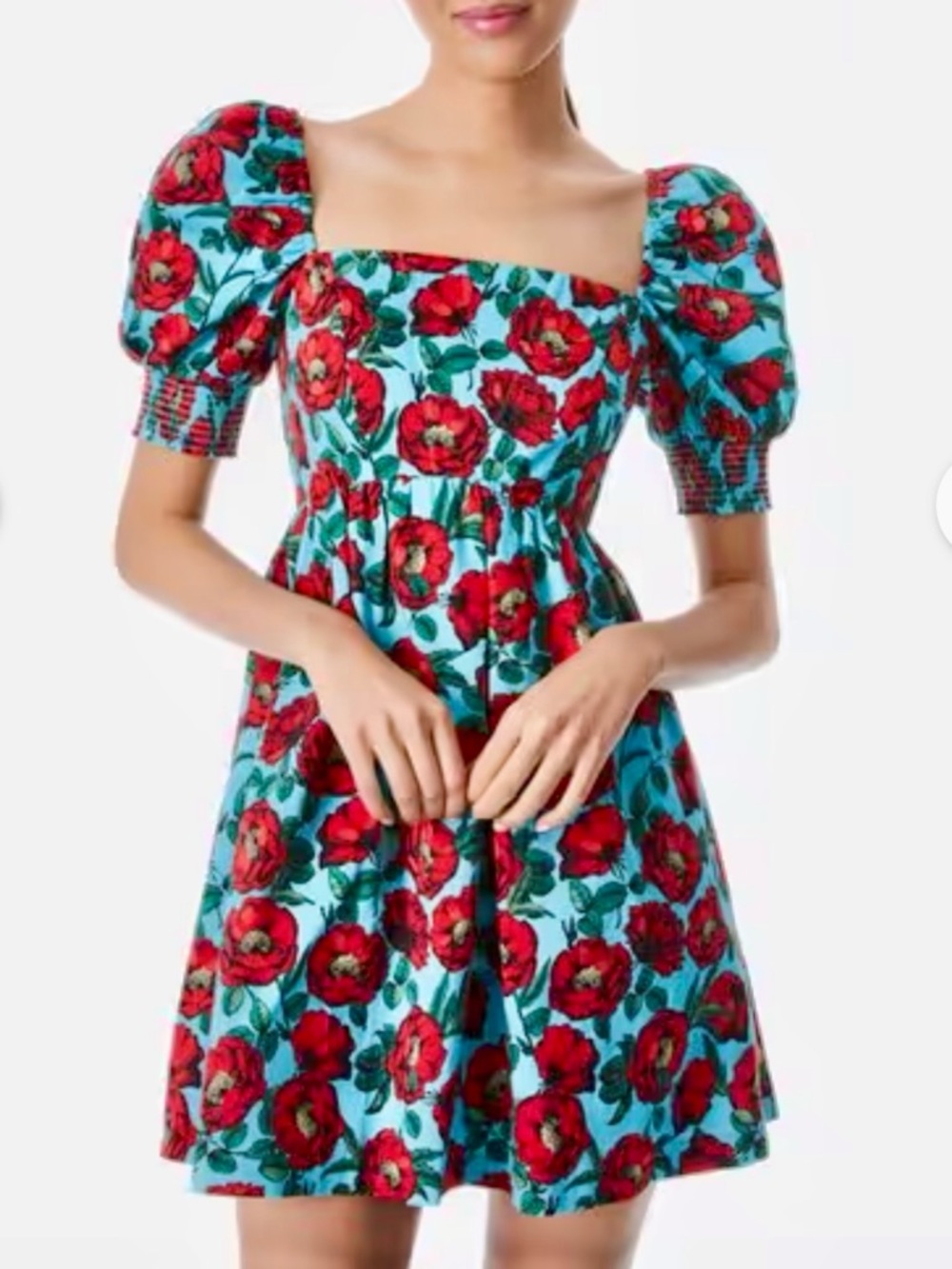 NWOT Alice + Olivia Floral Print Mini Dress